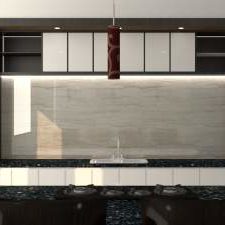 contoh desain kitchen set minimalis modern