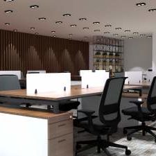 contoh desain ruang kantor minimalis modern