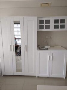 hasil pembuatan furniture apartemen di breeze apartment bintaro