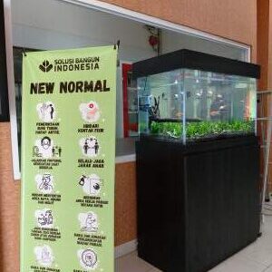 Pembuatan aquascape PT. Solusi Bangun Indonesia