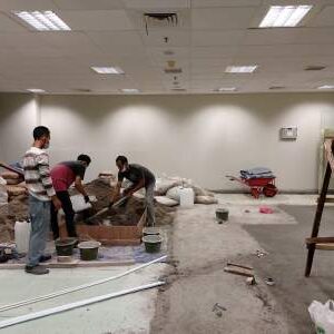 Proses screeding lantai Proses screeding lantai