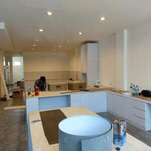 Pembuatan Kitchen Cabinet Laboratorium PT Ester Taste Solution di Bintaro Pembuatan Kitchen Cabinet Laboratorium PT Ester Taste Solution di Bintaro